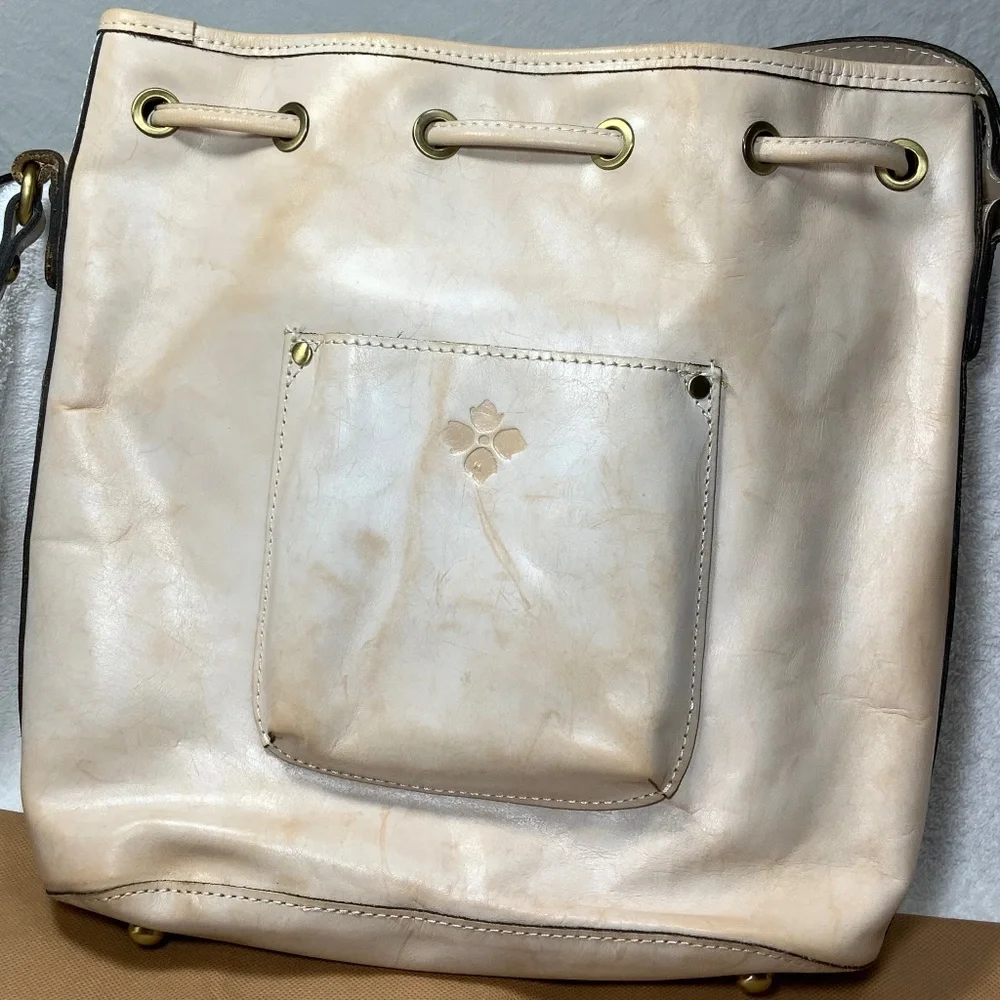 Patricia Nash Sabina Tooled Leather Drawstring Bucket Crossbody - Picture 4 of 16